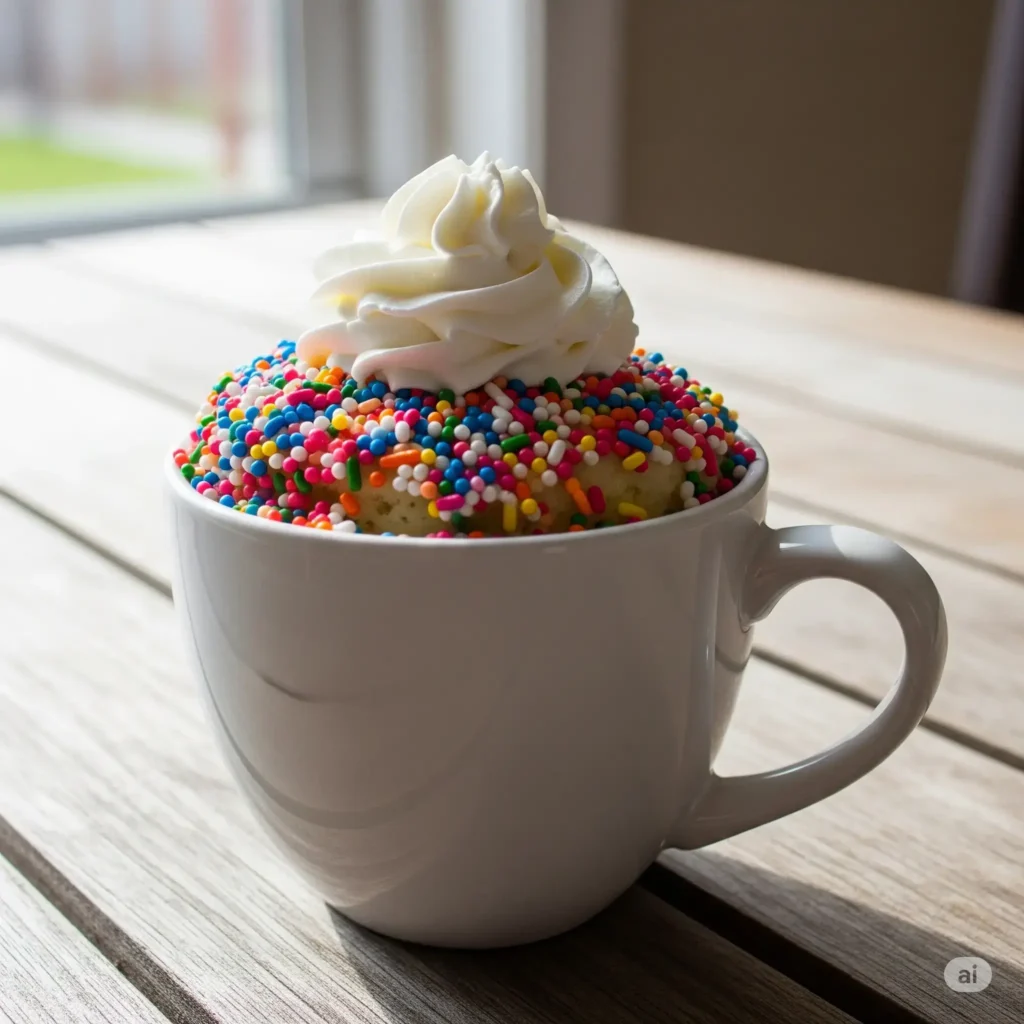 vanilla mug cake without eggs