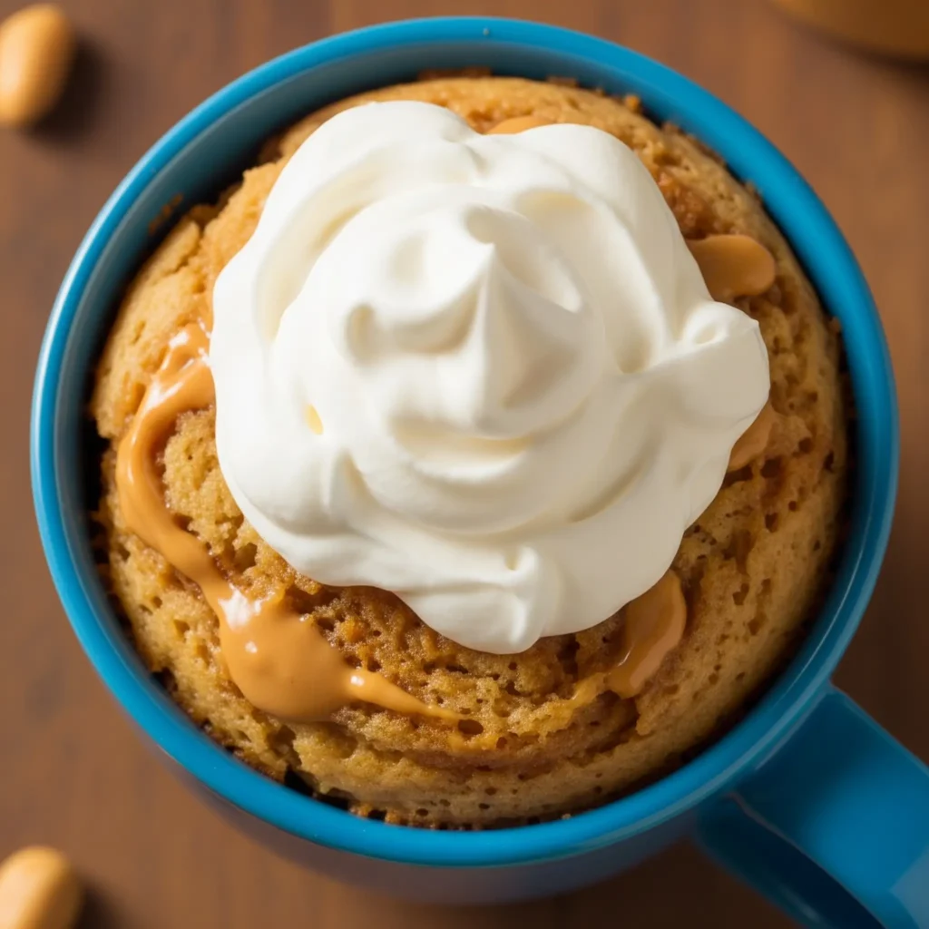 peanut butter vanilla keto mug cake recipe